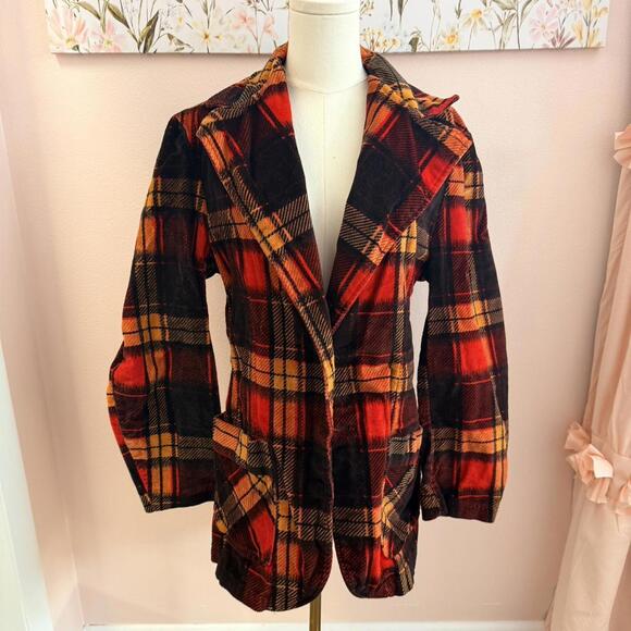 Vintage Sport Smith Corduroy Plaid Blazer Jacket - Picture 1 of 4